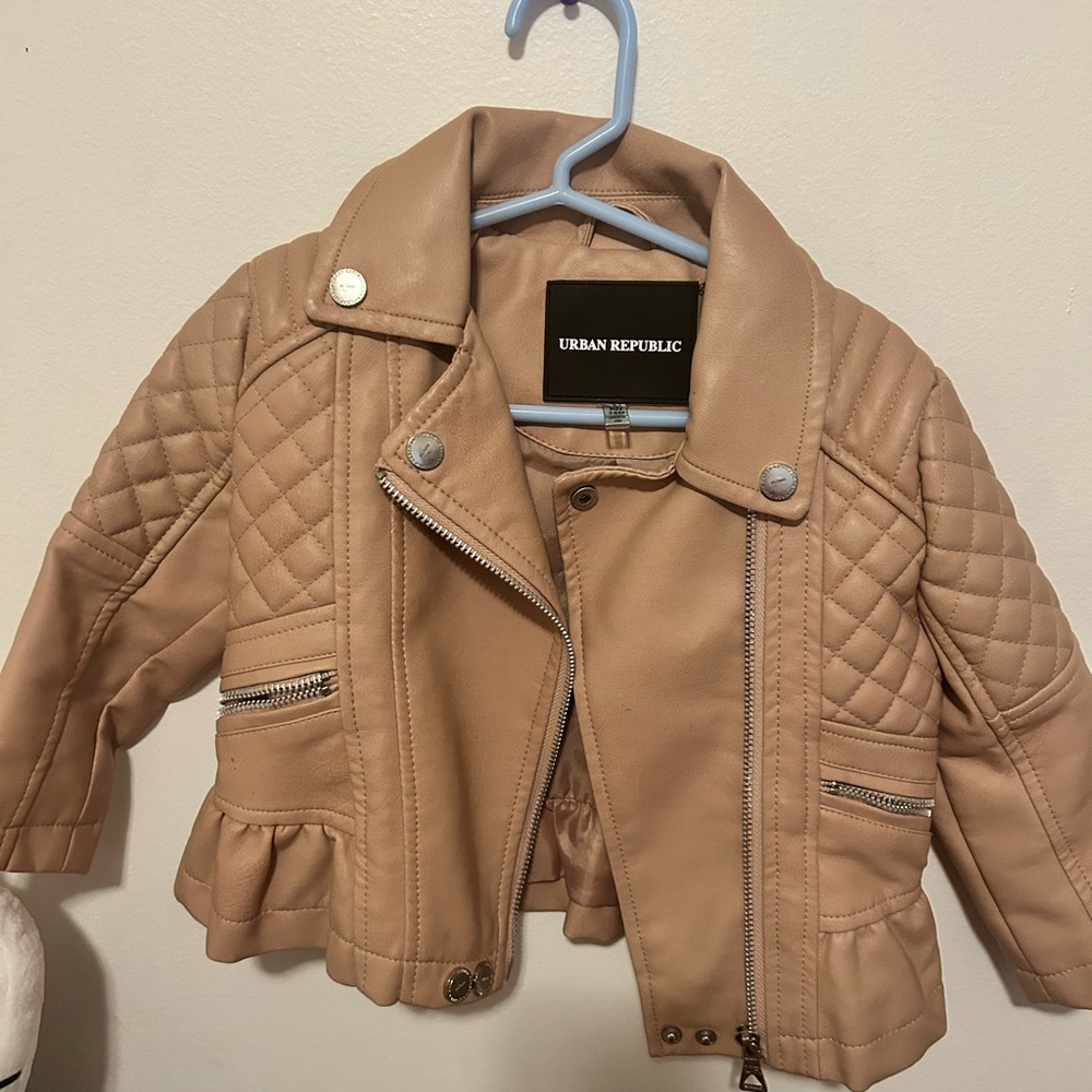 Urban Republic Kids Quilted Light Pink Jacket